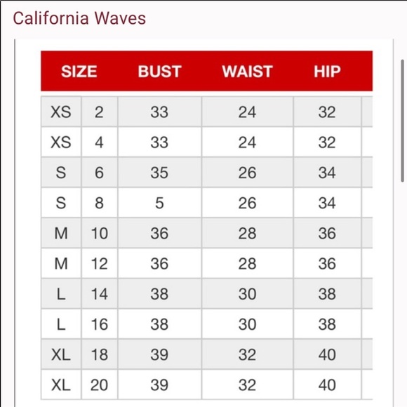 🔥CALIFORNIA WAVES🔥2-Piece Bikini America Flounce Cheeky Swimsuit Large NWT - Picture 10 of 10